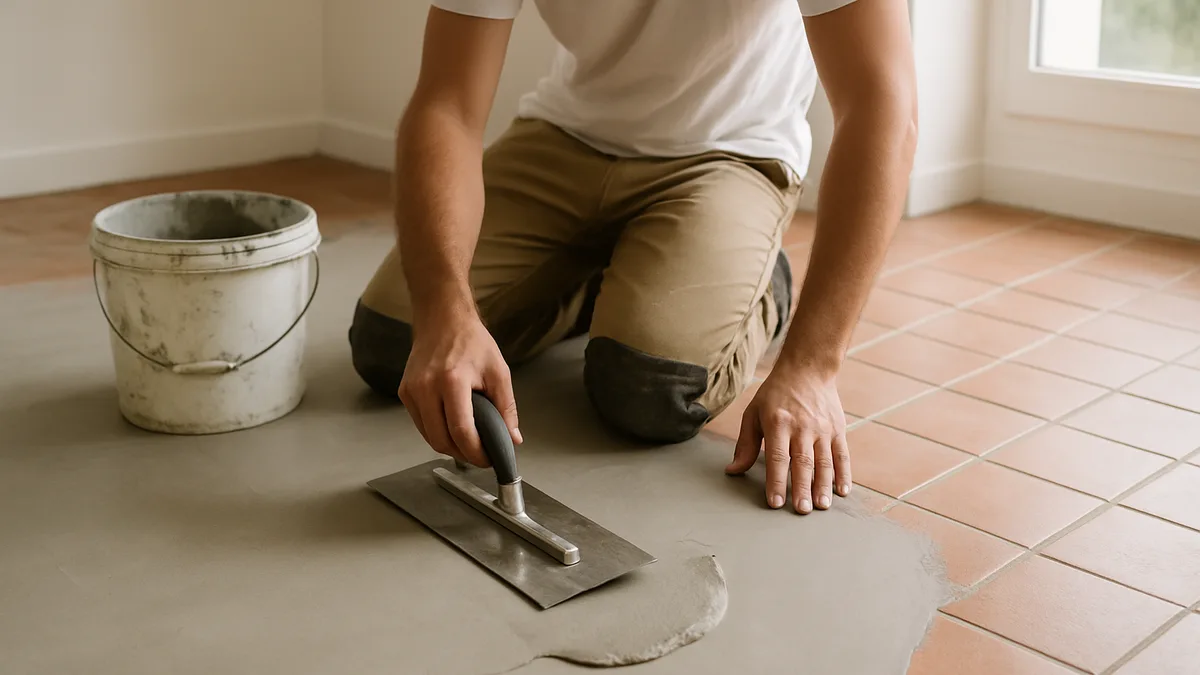 beton cire sur carrelage — Béton ciré sur carrelage : ce qu'il faut savoir